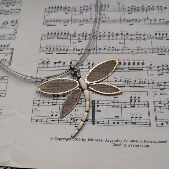 Dragonfly Pendant Necklace - Picture 2 of 7